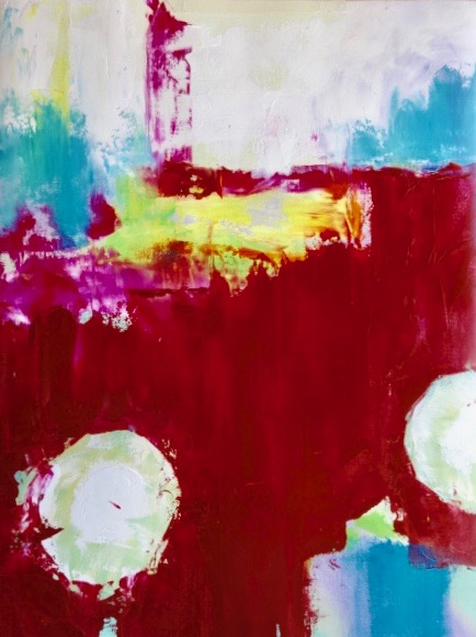 Diana Achtzig: Beginn der Zelle, Ölfarbe auf 230 g Papier, 56 x 42 cm, 2017 Prenzlauer Berg Berlin, 350 €